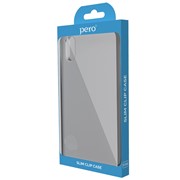 Клип-кейс PERO софт-тач для Samsung A10 серый фотография