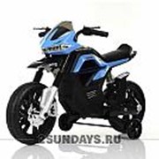 Детский мотоцикл на аккумуляторе MOTO JT5158 синий фото