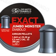 Пули пневматические JSB EXACT Jumbo Monster Diabolo 5,52 мм 1,645 грамма (200 шт.) фотография