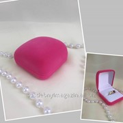Коробочка для обручального кольца Классика, розовый фотография