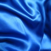 Ткань Шелк Синий Натуральный фото
