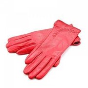 Красные женские перчатки Pittards