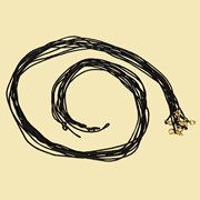 Гайтан с застежкой кольцо (цвет: черный). Арт.Г436