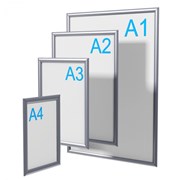 Алюминиевые клик-рамк, Формат А4-А1 фото