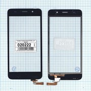 Сенсорное стекло (тачскрин) для Huawei Ascend Y6 SCL-L21 черное, Диагональ 5 фотография