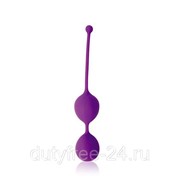 Фиолетовые двойные вагинальные шарики Cosmo с хвостиком для извлечения фотография