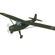 Самолеты RC8619 Авиамодель р/у Як-12, электро, ARF, зеленая