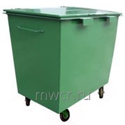 Металлический контейнер для мусора 0,8 м3 усиленный (колеса 160 мм усиленные) фото