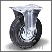 Колесо неповоротное черная резина FC 100 фотография