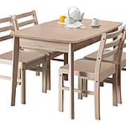 Обеденная группа для столовой и гостиной Боровичи Стол обеденный раздвижной (овальная крышка) + 4 стула Массив