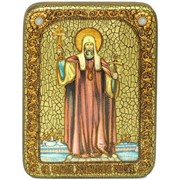 Подарочная икона Святитель Филипп, митрополит Московский на мореном дубе фото