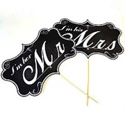 Таблички для фотосессии “Mr&Mrs“ (Арт. F-039) фото