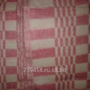Одеяло полушерстяное 100х140 п/ш 500г/м2, клетка фото