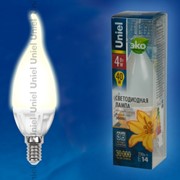 Лампа FLOWER серия LED-CW37-4W/WW/E14/FR CRF01WH фото