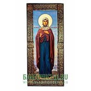 Благовещенская икона Александра, святая мученица, праматерь, ростовая мерная икона в окладе из чеканной меди Высота иконы 46 см фото