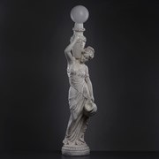Лампа интерьерная 'Девушка с кувшином' состаренный 140см фото