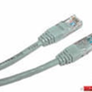 Патч-корд UTP Cat.5е,0.5 м,серый Hyperline PC-LPM-UTP-RJ45-RJ45-C5e-0.5M-G