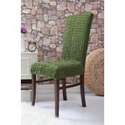Чехлы для стульев без оборок зеленые фото