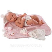 Кукла Llorens 63538 Бимба в розовом халате 35 см