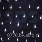 Гирлянда - сеть светодиодная 2,5 х2,5м, свечение с динамикой, черный провод, белые диоды NEON-NIGHT фотография