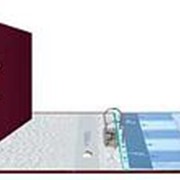 Папка-регистратор Expert Complete Classic, сверху пластик, внутри - картон, 75 мм, бордовый фотография