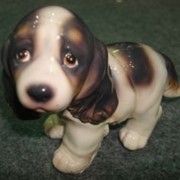 Статуэтка собаки, коричневая, лакированная фотография