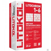 Цементная затирка Litokol Litochrom 1-6, C.80 коричневый / карамель мешок 25 кг фотография