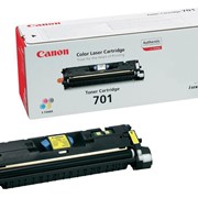 Тонер-картридж Canon Cartridge 701 Yellow для Canon i-SENSYS LBP5200, i-SENSYS MF8180C, LaserBase MF8180C