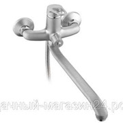 Смеситель для ванны Frap F2213-1 прямой излив, встр. дивертор, матовый, картридж 35мм. фото