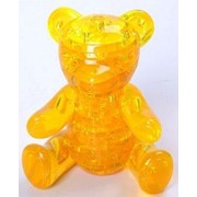 Головоломка Медведь Bear 3D Crystal Puzzle (41 детали) Желтый фотография