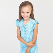 Сарафан для девочки, цвет голубой, рост 104 см фотография