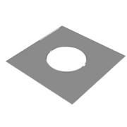 Разделка Феррум потолочная декоративная нерж. (430/0,5 мм), 500*500, с отв. ф250, в пленке фотография