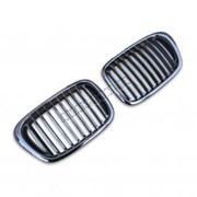 Решетка радиатора (ноздри) в исполнении черный хром на BMW 5 серия E39 (95 - 2002) фото