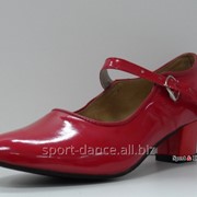 Туфли для народных танцев - Фламенко красный фото