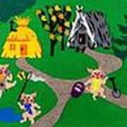 Noname Игра театр-сказка для детей «Три поросенка», 100 на 50см арт. KnV24791 фотография