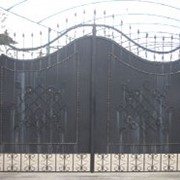 Ворота металлические фотография