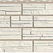 Фасадная панель FineBer (Цокольный сайдинг) Сланец - Natur Мелованный белый фото