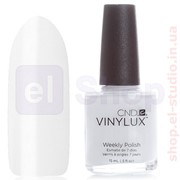 Лак CND Vinylux Cream Puff (белый эмаль)