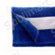 Полотенце махровое 35*70 см, с 1 полем под сублимацию(синее)