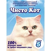 Минеральный наполнитель для кошачьих туалетов Чисто Кот
