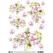 Декупажная карта Цветы вишни фотография