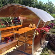 Беседка садовая для дачи Астра, Пион, Импласт. Код товара: 13450 фото