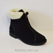 Замшевые черные зимние ботинки Betsy фото