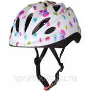 Шлем велосипедный детский INDIGO BUTTERFLY 10 вентиляционных отверстий IN072 48-56см Белый фото