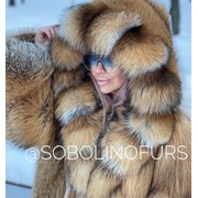 Женская шуба из лисы Saga Furs фото
