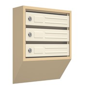 Вертикальный почтовый ящик Родонит-3, бежевый фото
