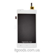 Дисплей оригинальный (модуль) + тачскрин (сенсор) для Lenovo A1000 (белый цвет) 4730 фотография