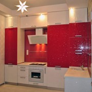 Кухня красная фото