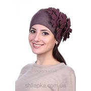 Шапка “кленовый лист“ брусника 40/18-1 фото