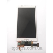 Дисплей оригинальный (модуль) + тачскрин (сенсор) для Huawei Ascend P6 (белый цвет) 3971 фотография